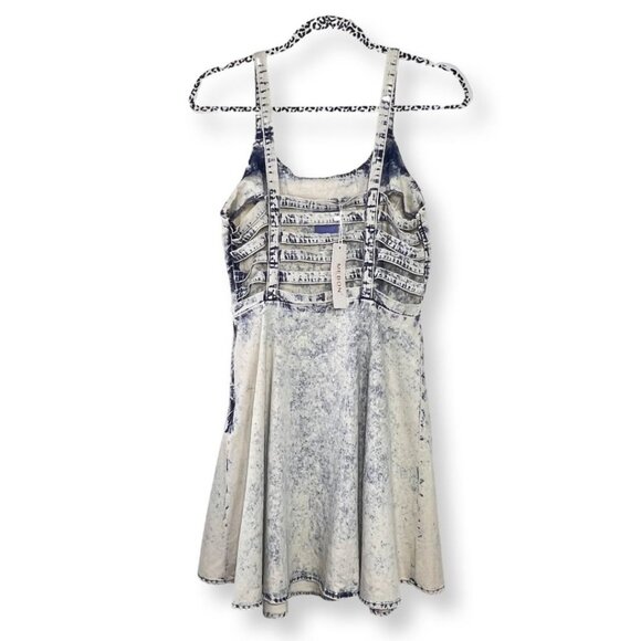 [[ MEBON by MACHINE JEANS ]]  NWT! : Cage Back Fit & Flare Stretch Dress :: Lg - Picture 1 of 9